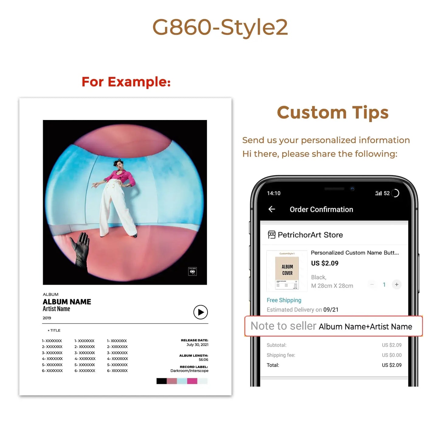 Custom Personalized Band Pop Music Album Track List Cover Art Wall Art Prints Canvas Painting Poster Pictures For Living Room - Travis Scott Merchandise - Free Shipping Buy Now