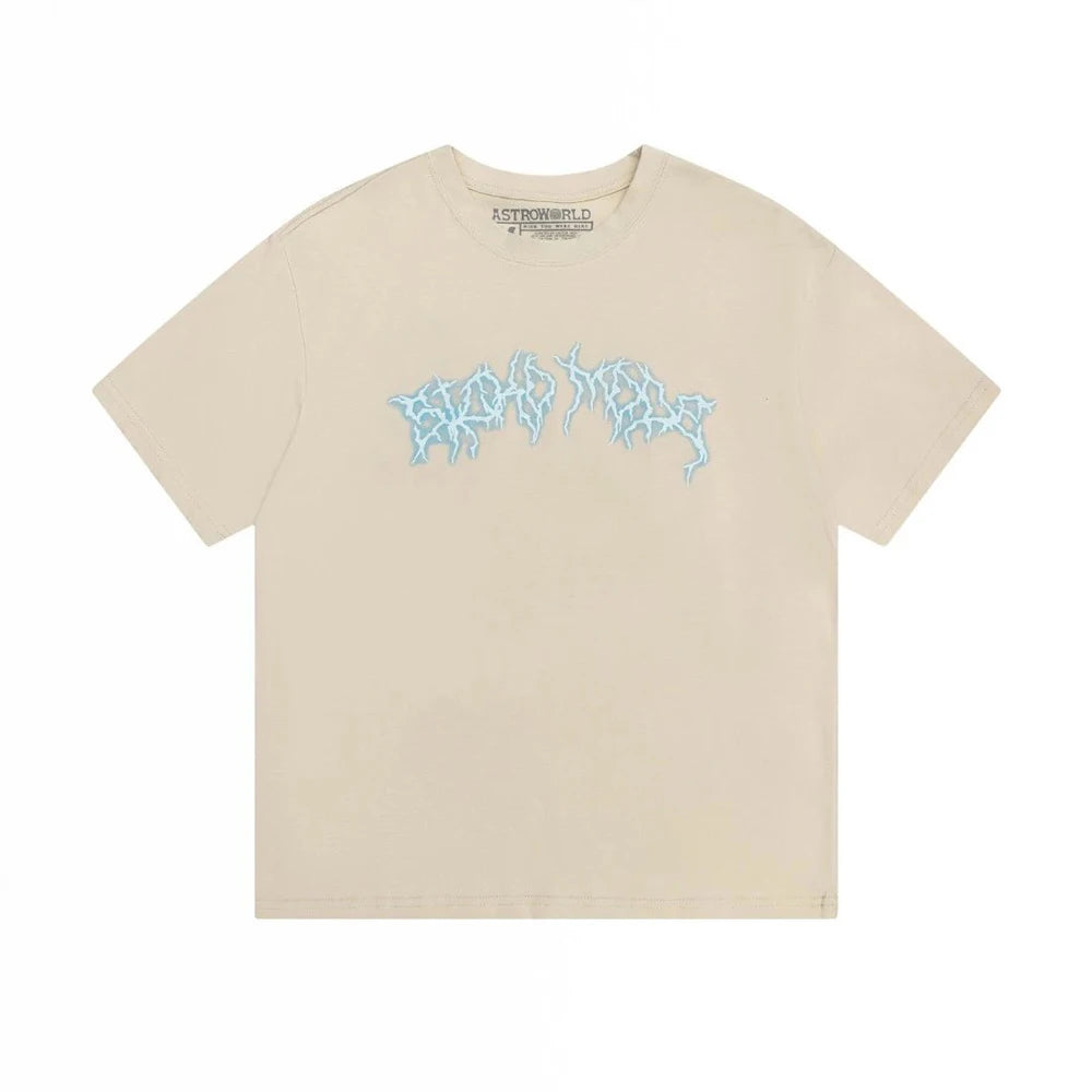 2023 New Summer Cactus Jack Letter Embroidery Short Sleeve Tees Men's Streetwear Crew Neck Cotton Tshirts Y2K Unisex Tank Tops - Travis Scott Merchandise - Free Shipping Buy Now