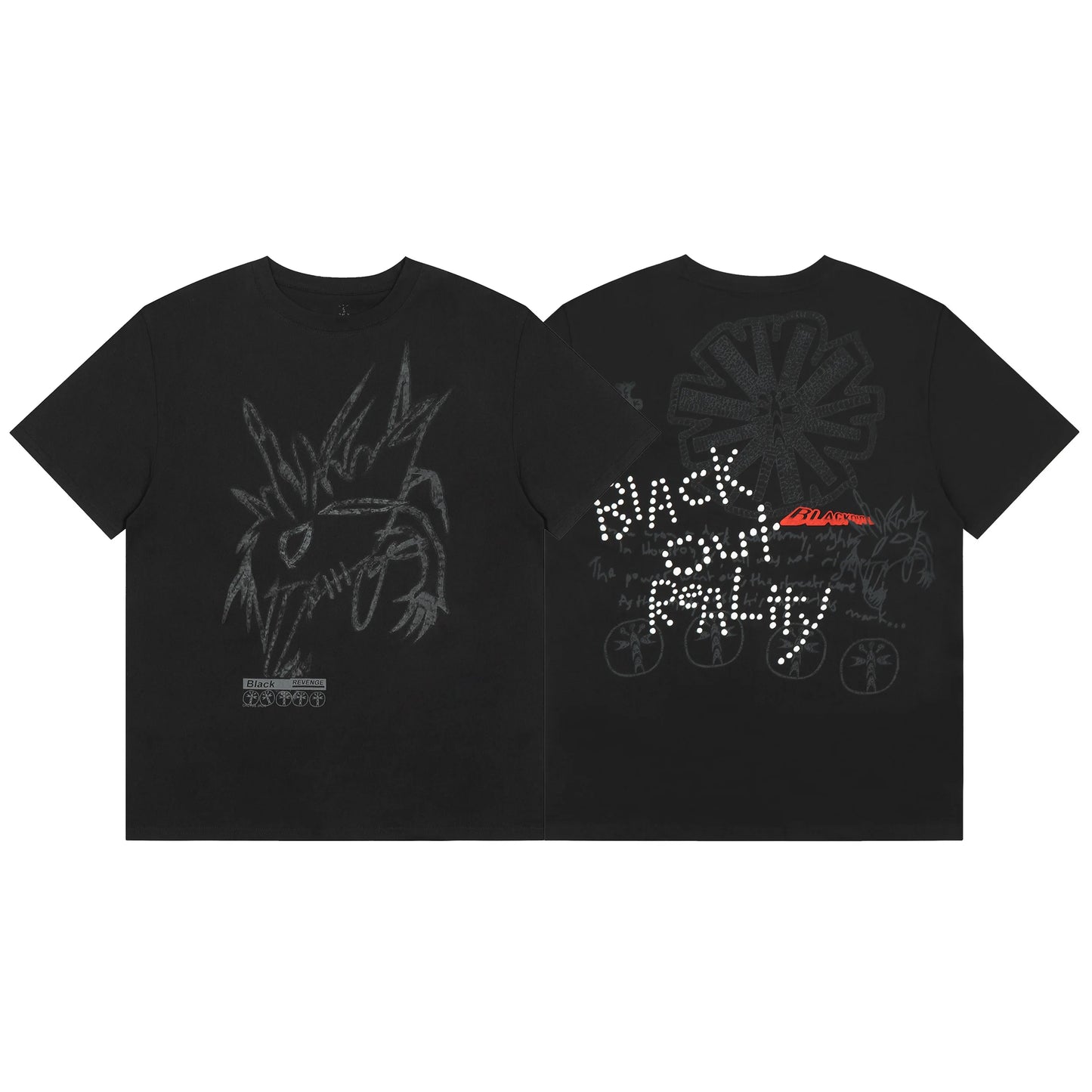 High Street Flame Person Cactus Jack Short Sleeve Summer Tees for Men and Women Crew Neck Harajuku Vintage Cotton Tshirts - Travis Scott Merchandise - Free Shipping Buy Now