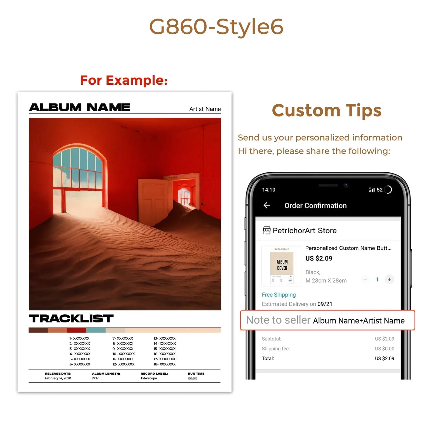 Custom Personalized Band Pop Music Album Track List Cover Art Wall Art Prints Canvas Painting Poster Pictures For Living Room - Travis Scott Merchandise - Free Shipping Buy Now