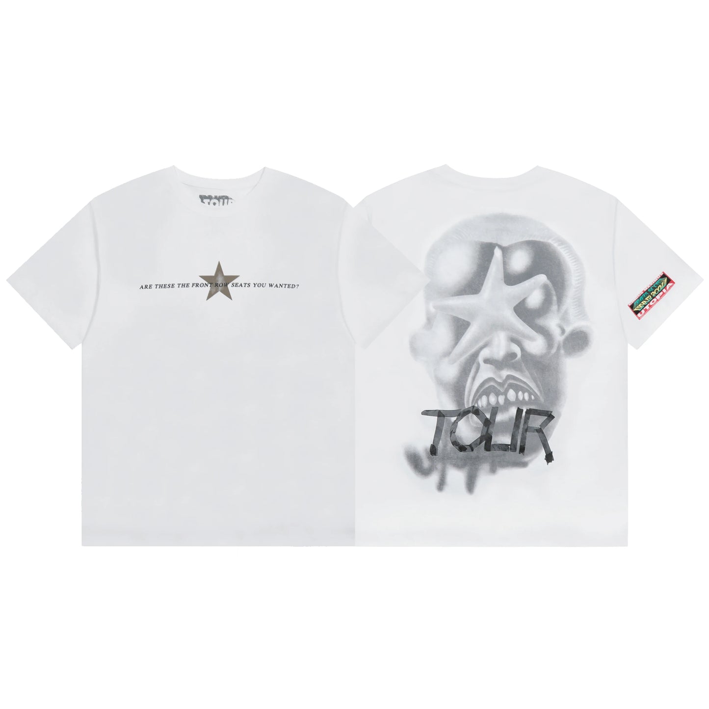 High Street Flame Person Cactus Jack Short Sleeve Summer Tees for Men and Women Crew Neck Harajuku Vintage Cotton Tshirts - Travis Scott Merchandise - Free Shipping Buy Now