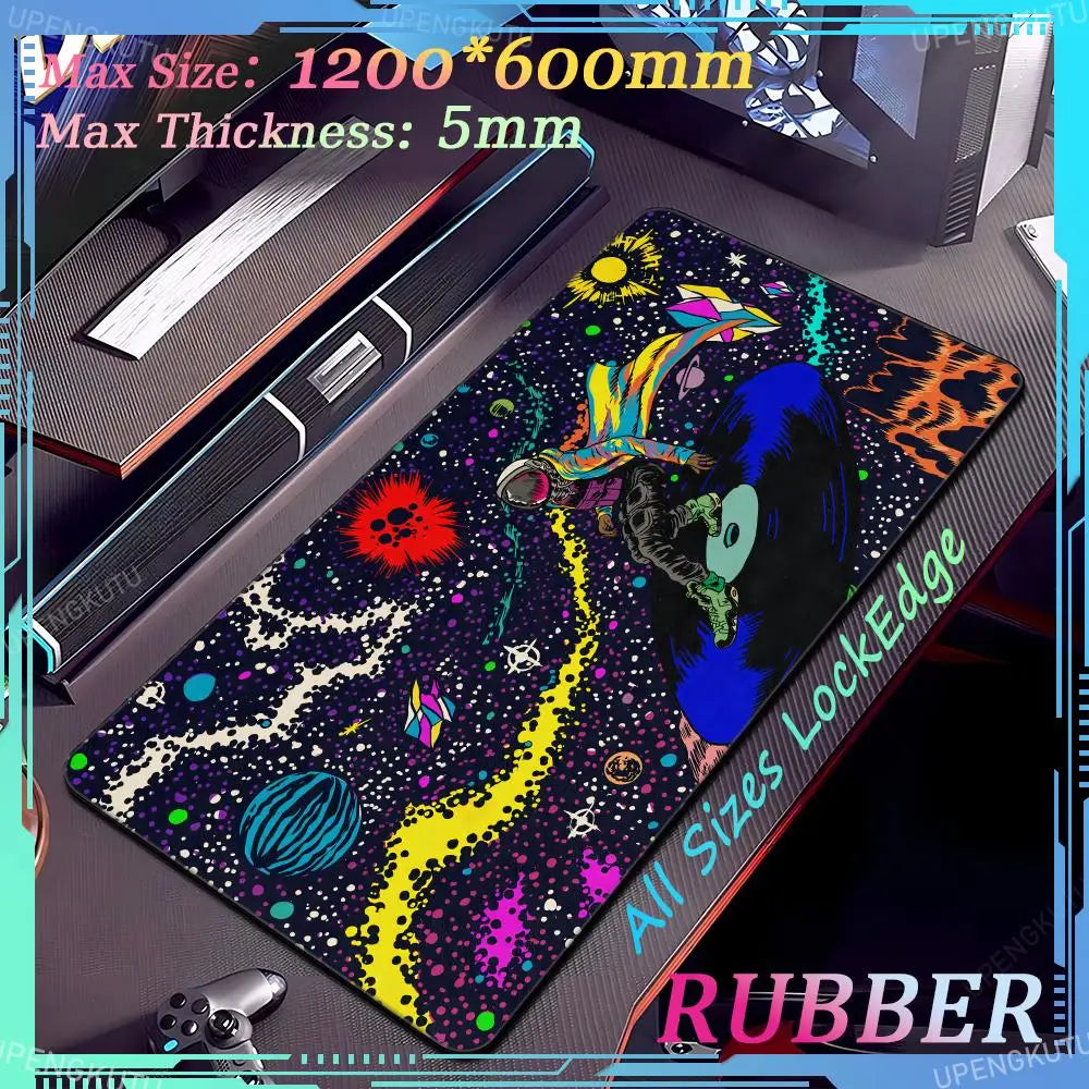 Travis Scott Oversized XXXL MousePad Anime Lock Edge Keyboard Gaming Accessories PC Pad Thick Desk Mat Carpet Rubber Mouse Pad - Travis Scott Merchandise - Free Shipping Buy Now
