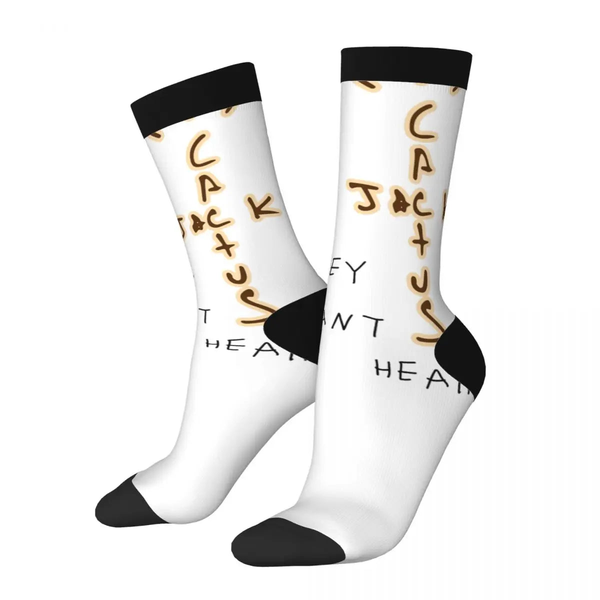 Funny Travis Scott Football Socks Polyester Middle Tube Socks for Women Men - Travis Scott Merchandise - Free Shipping Buy Now