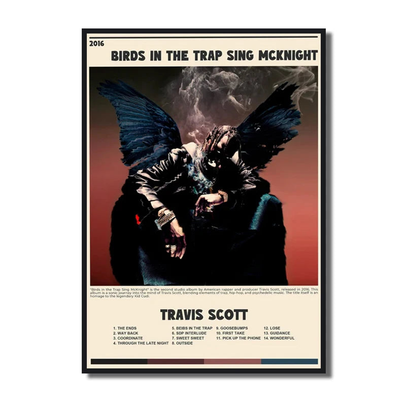 Travis Scott Rodeo/Astroworld Music Album Cover Series Art Poster Canvas Painting Wall Prints Picture for Living Room Home Decor - Travis Scott Merchandise - Free Shipping Buy Now