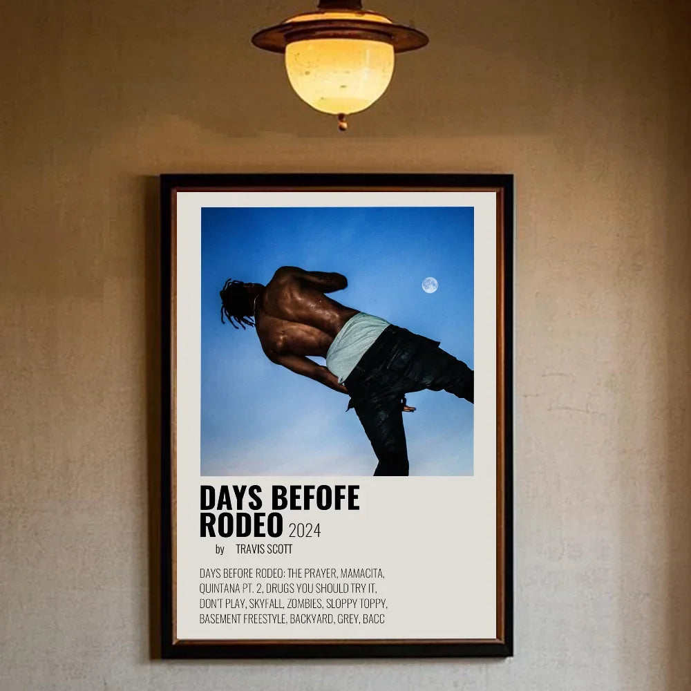 T-Travis Scott Astroworld Jackboys Music Album Poster art sticky wall waterproof home living room bedroom bar aesthetic decorati - Travis Scott Merchandise - Free Shipping Buy Now