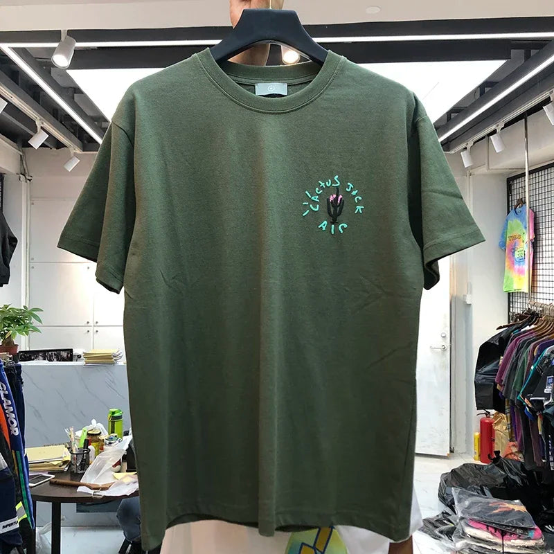 New luxury 2024 Men cactus jack T Shirts T-Shirt Hip Hop Skateboard Street Cotton T-Shirts Tee Top kenye west S-XXL - Travis Scott Merchandise - Free Shipping Buy Now