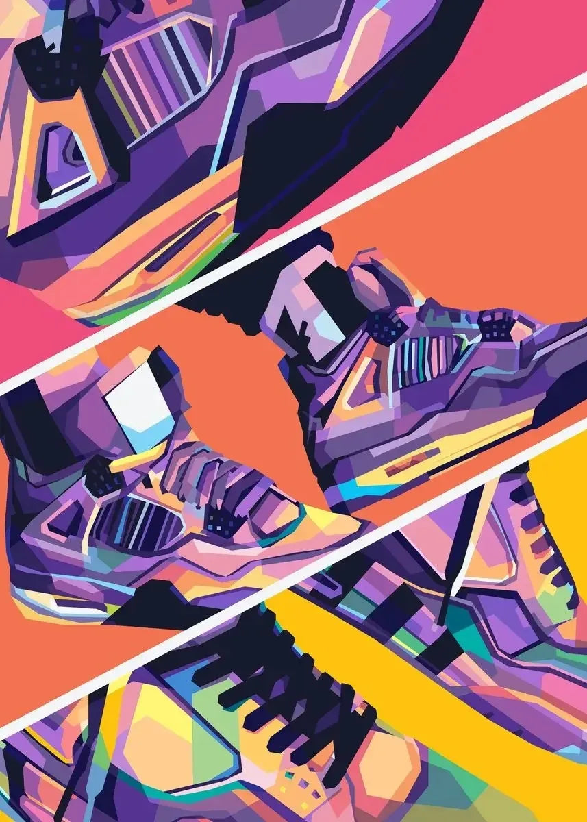 Sports Shoes Canvas Printing Graffiti Wall Art Poster Canvas Painting Home Bedroom Decoration - Travis Scott Merchandise - Free Shipping Buy Now