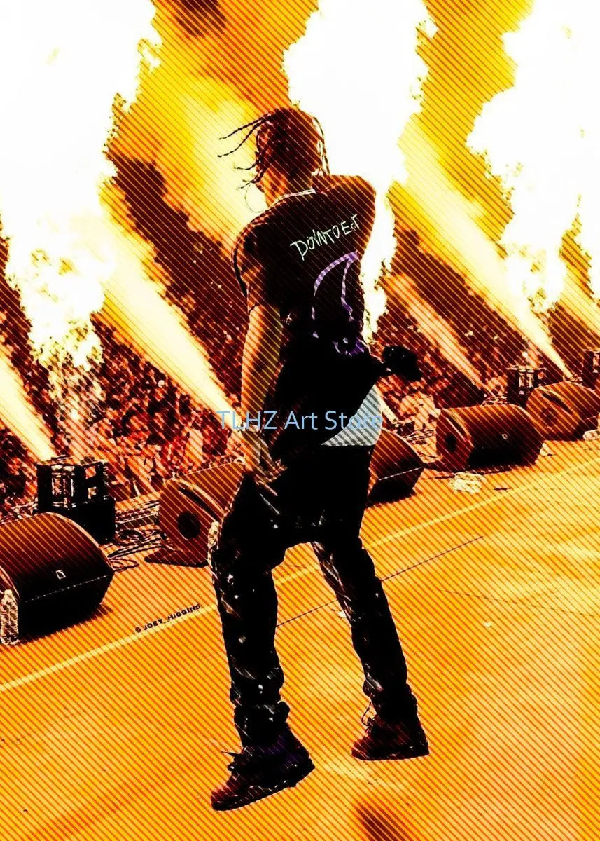 Travis-Scott Music Album Cover Canvas Printing Wall Art Singer Rapper Star Posters and Prints Picture for Living Room Decor Gift - Travis Scott Merchandise - Free Shipping Buy Now