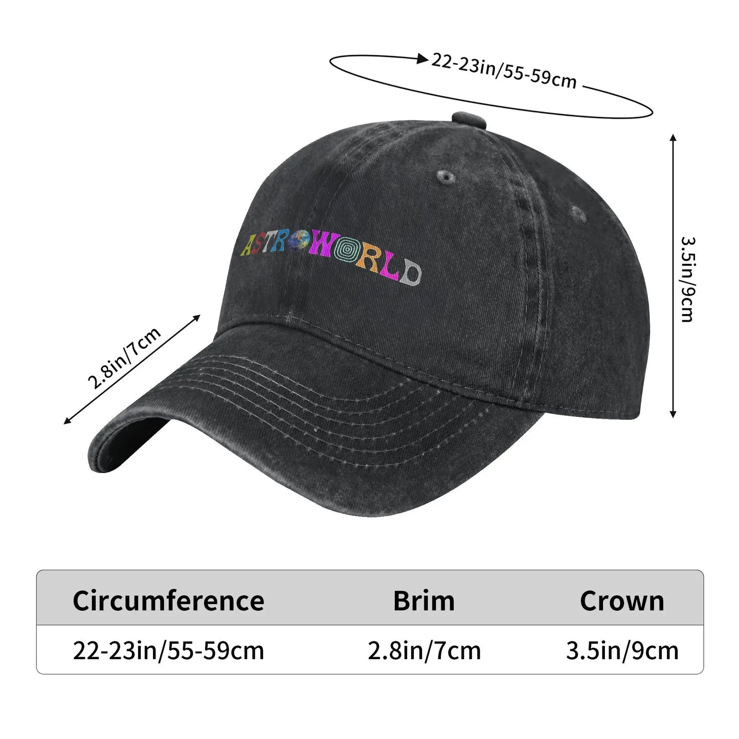 Astroworld Cactus-Jack Hiphop Baseball Cap Casual Cotton T-Travis Scott Sun Cap Men Women Outdoor Activities Adjustable Caps Hat - Travis Scott Merchandise - Free Shipping Buy Now