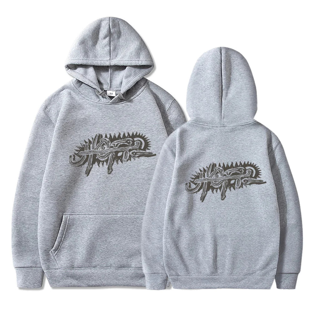 Utopia Travis Y2K Hoodies For Men Hooded Fleece Sweatshirt Hip Hop Swag TS Trap Rap Casual Couple Rapper Kanye Logo Two Sides