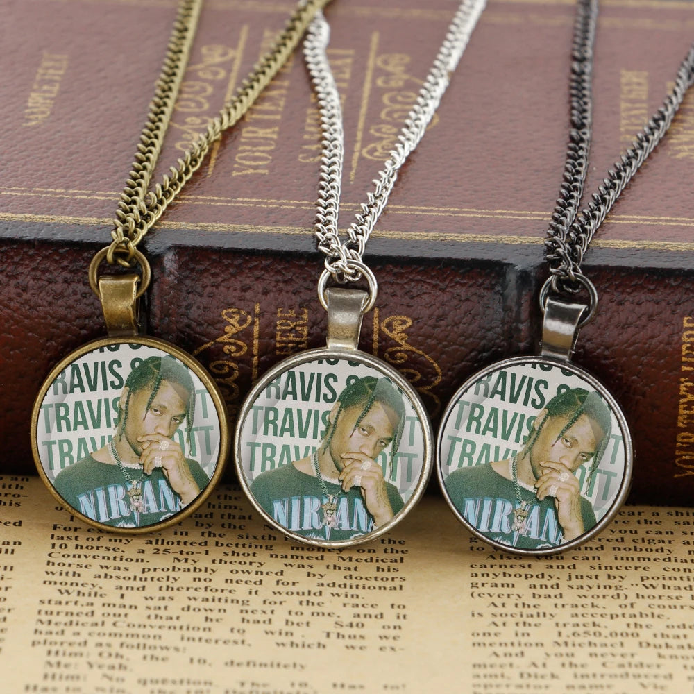 Fashion Accessory Rapper Travis Scott Glass Dome Pendant Necklaces Women Men Jewelry Accessories Unique Gifts for Men Women - Travis Scott Merchandise - Free Shipping Buy Now