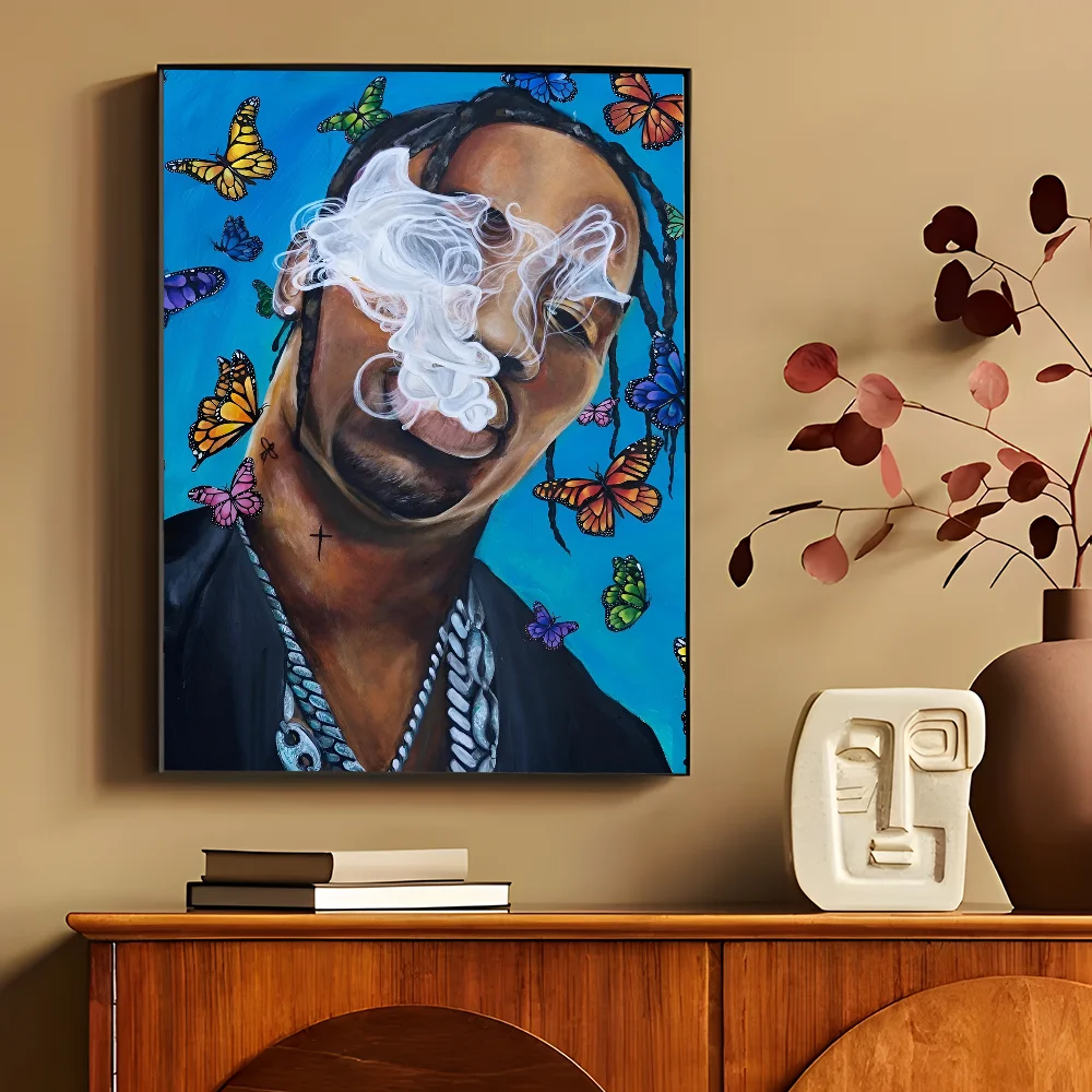 T-Travis S-Scott Utopia Movie Sticky Posters Fancy Wall Sticker for Living Room Bar Decoration Vintage Decorative Painting - Travis Scott Merchandise - Free Shipping Buy Now
