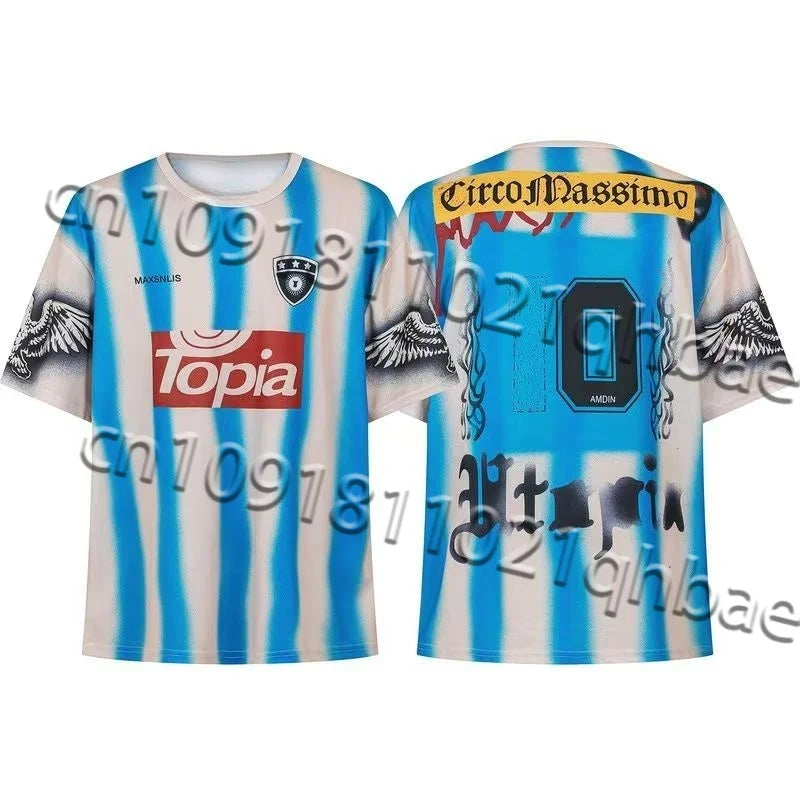 TRAVIS SCOTT CACTUS JACK3d Printed Football Jerseys Loose Sports Jerseys Short Sleeved T-shirts for Men and Women Motorcycle Top - Travis Scott Merchandise - Free Shipping Buy Now