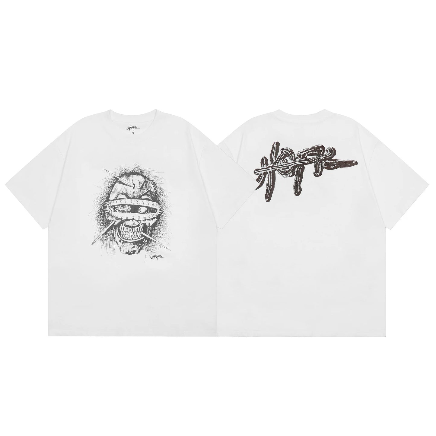 Travis Scott Album Art Graffiti T-shirt Shoulder-heavy trend Comfortable loose casual 100% cotton crew neck short sleeve T-shirt - Travis Scott Merchandise - Free Shipping Buy Now