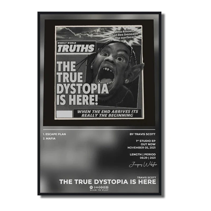 Travis Scott Rodeo/Astroworld Music Album Cover Series Art Poster Canvas Painting Wall Prints Picture for Living Room Home Decor - Travis Scott Merchandise - Free Shipping Buy Now