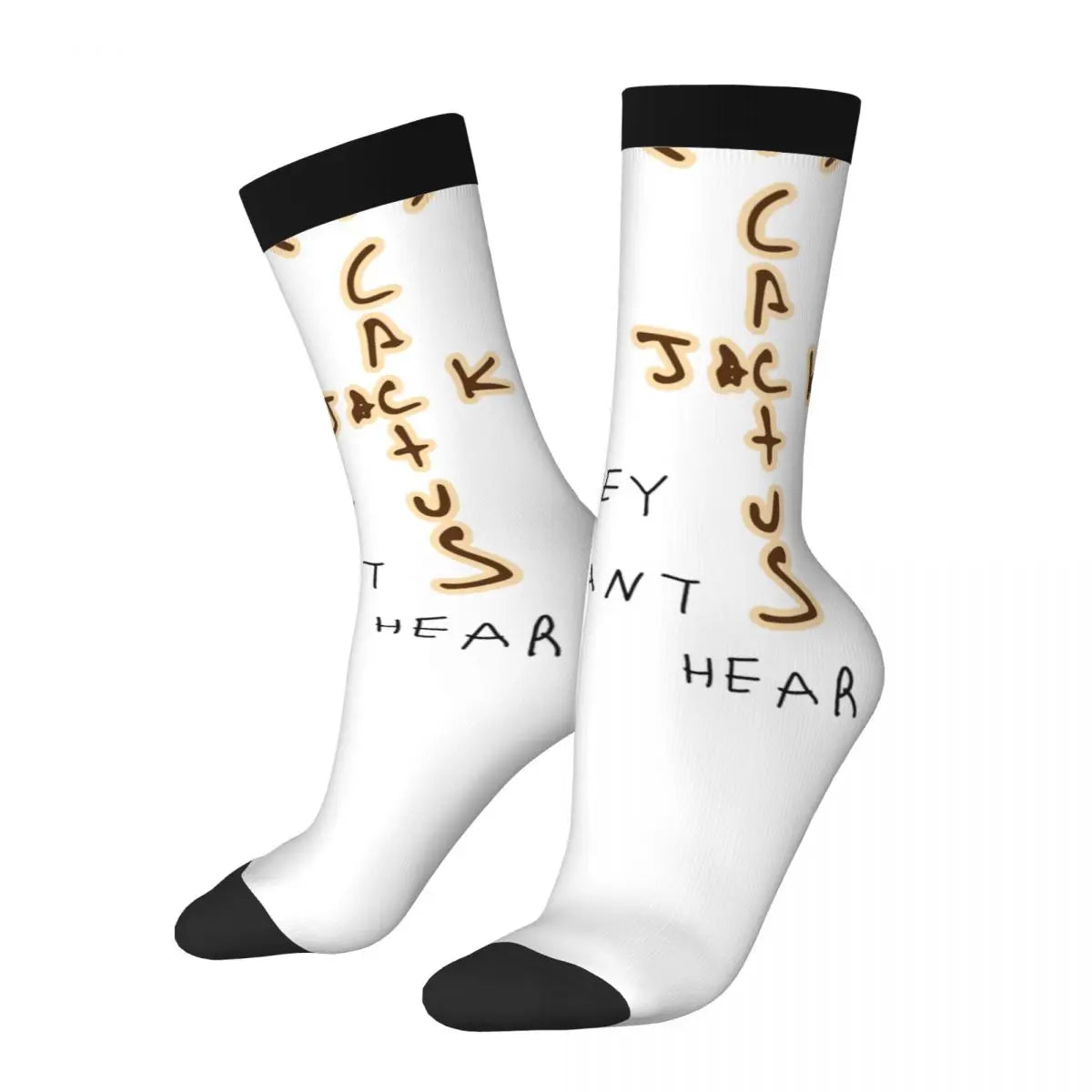 Funny Travis Scott Football Socks Polyester Middle Tube Socks for Women Men - Travis Scott Merchandise - Free Shipping Buy Now