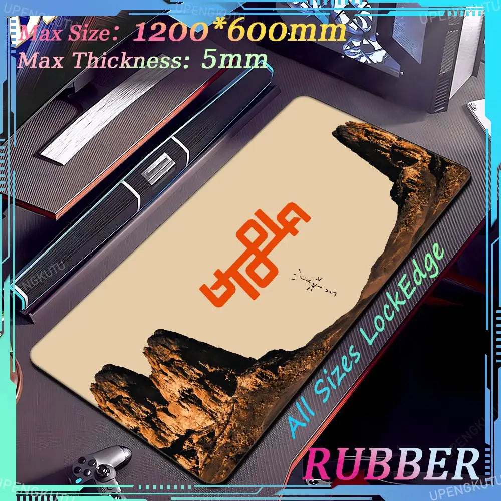 Travis Scott Oversized XXXL MousePad Anime Lock Edge Keyboard Gaming Accessories PC Rubber Mouse Pad Thick Desk Mat Carpet - Travis Scott Merchandise - Free Shipping Buy Now