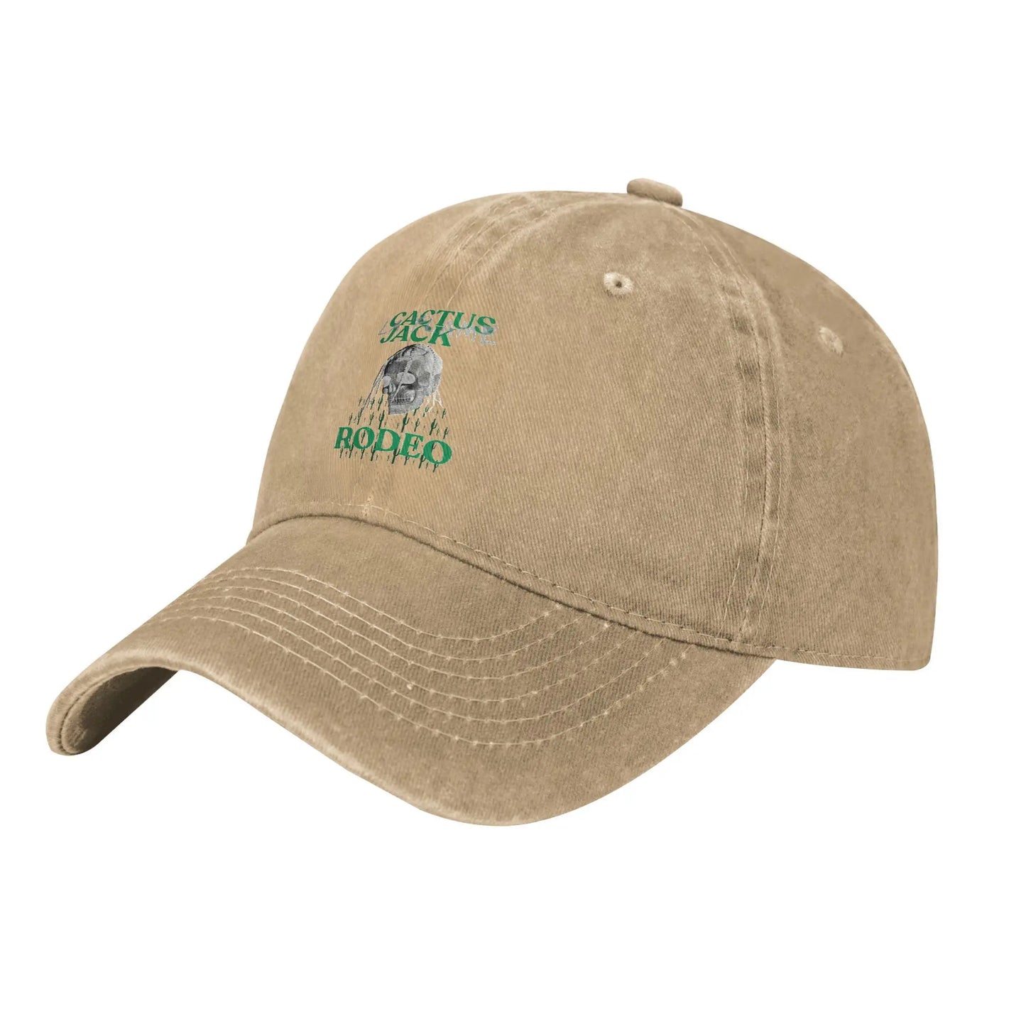 T-Travis Scott Unisex Baseball Cap Cactus Jack Rodeo Distressed Washed Hats Cap Outdoor Summer Unstructured Soft Snapback Cap - Travis Scott Merchandise - Free Shipping Buy Now