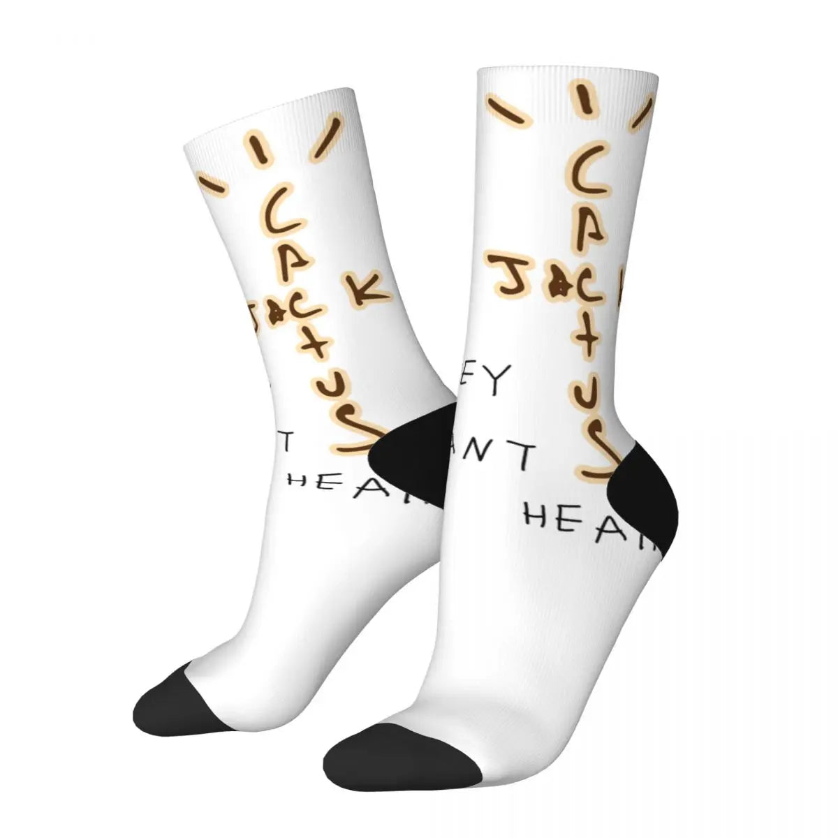 Funny Travis Scott Football Socks Polyester Middle Tube Socks for Women Men - Travis Scott Merchandise - Free Shipping Buy Now