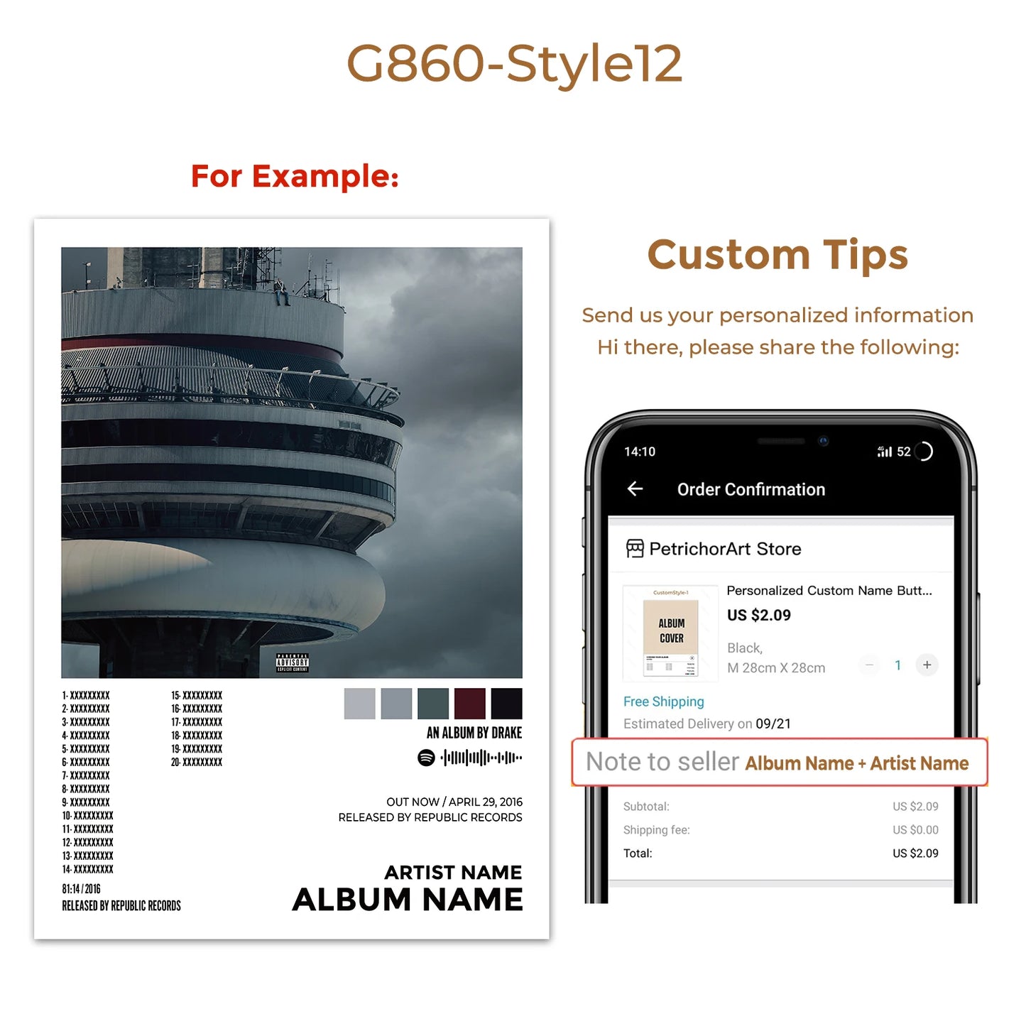 Album Track List Cover Art Wall Art Custom Personalized Band Pop Music Prints Canvas Painting Poster Pictures For Living Room - Travis Scott Merchandise - Free Shipping Buy Now
