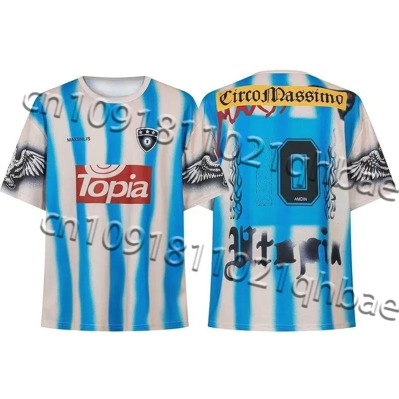 TRAVIS SCOTT CACTUS JACK3d Printed Football Jerseys Loose Sports Jerseys Short Sleeved T-shirts for Men and Women Motorcycle Top - Travis Scott Merchandise - Free Shipping Buy Now