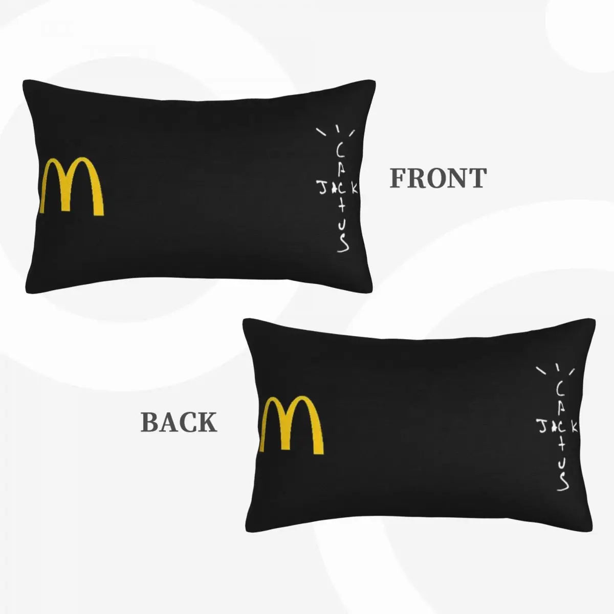 Travis Scott X Mc Rectangle Pillowcase Cushion Cover Decor Bedroom Bed Home Comfort Throw Pillow - Travis Scott Merchandise - Free Shipping Buy Now