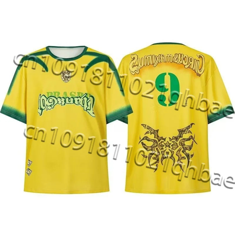 TRAVIS SCOTT CACTUS JACK3d Printed Football Jerseys Loose Sports Jerseys Short Sleeved T-shirts for Men and Women Motorcycle Top - Travis Scott Merchandise - Free Shipping Buy Now