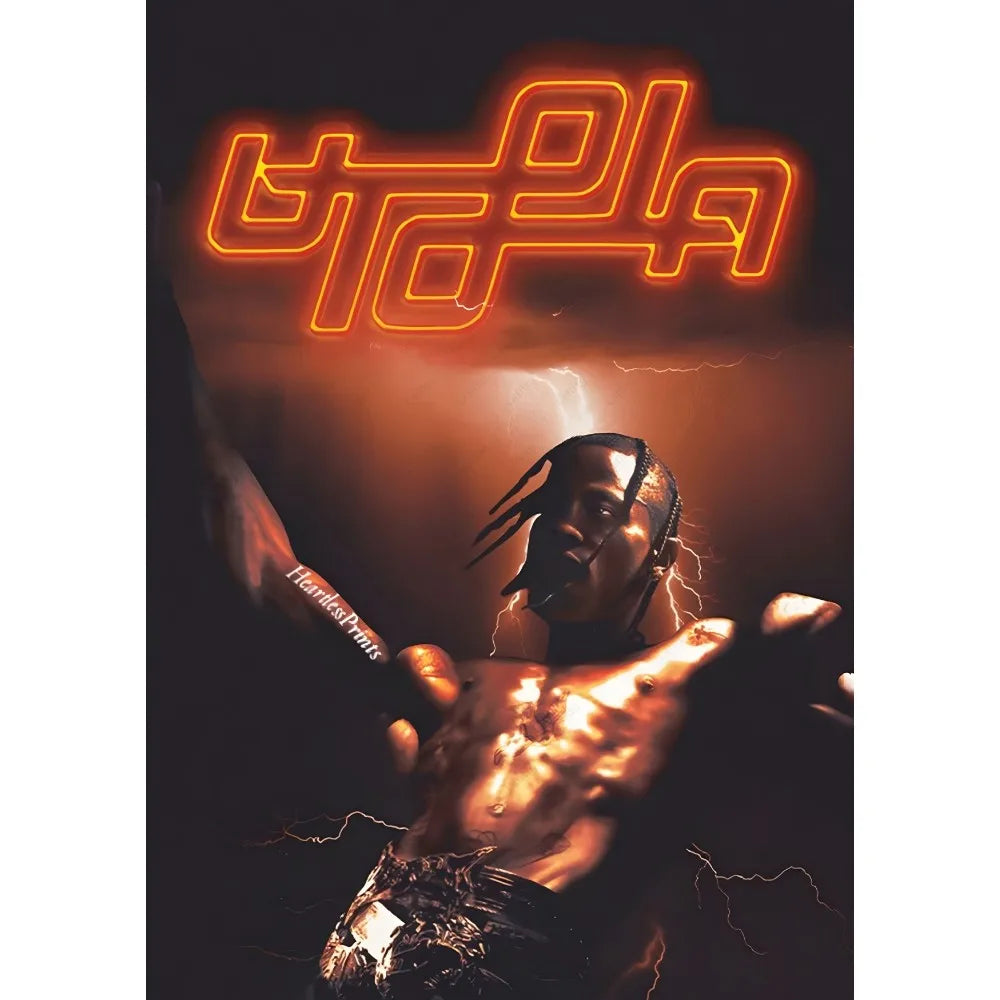 T-Travis S-Scott RodeoAstroworld Album Poster Sticky Wall Art Printing Waterproof Home Living Bed Room Bar Aesthetic Decor - Travis Scott Merchandise - Free Shipping Buy Now