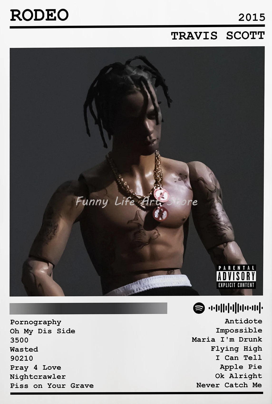 Rapper Travis-Scott Music and Prints Canvas Printing Wall Album Cover Singer Star Posters Art Picture for Living Room Decor Gift - Travis Scott Merchandise - Free Shipping Buy Now