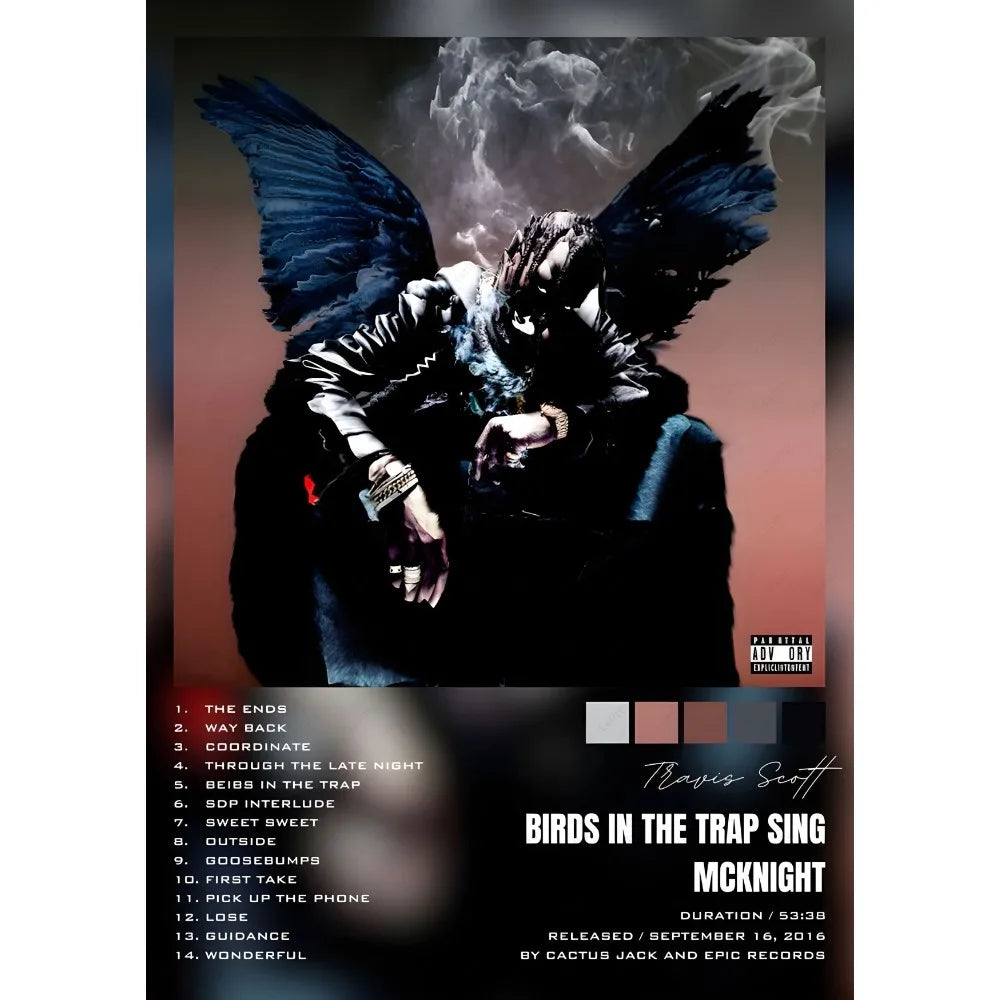 T-Travis S-Scott RodeoAstroworld Album Poster Sticky Wall Art Printing Waterproof Home Living Bed Room Bar Aesthetic Decor - Travis Scott Merchandise - Free Shipping Buy Now