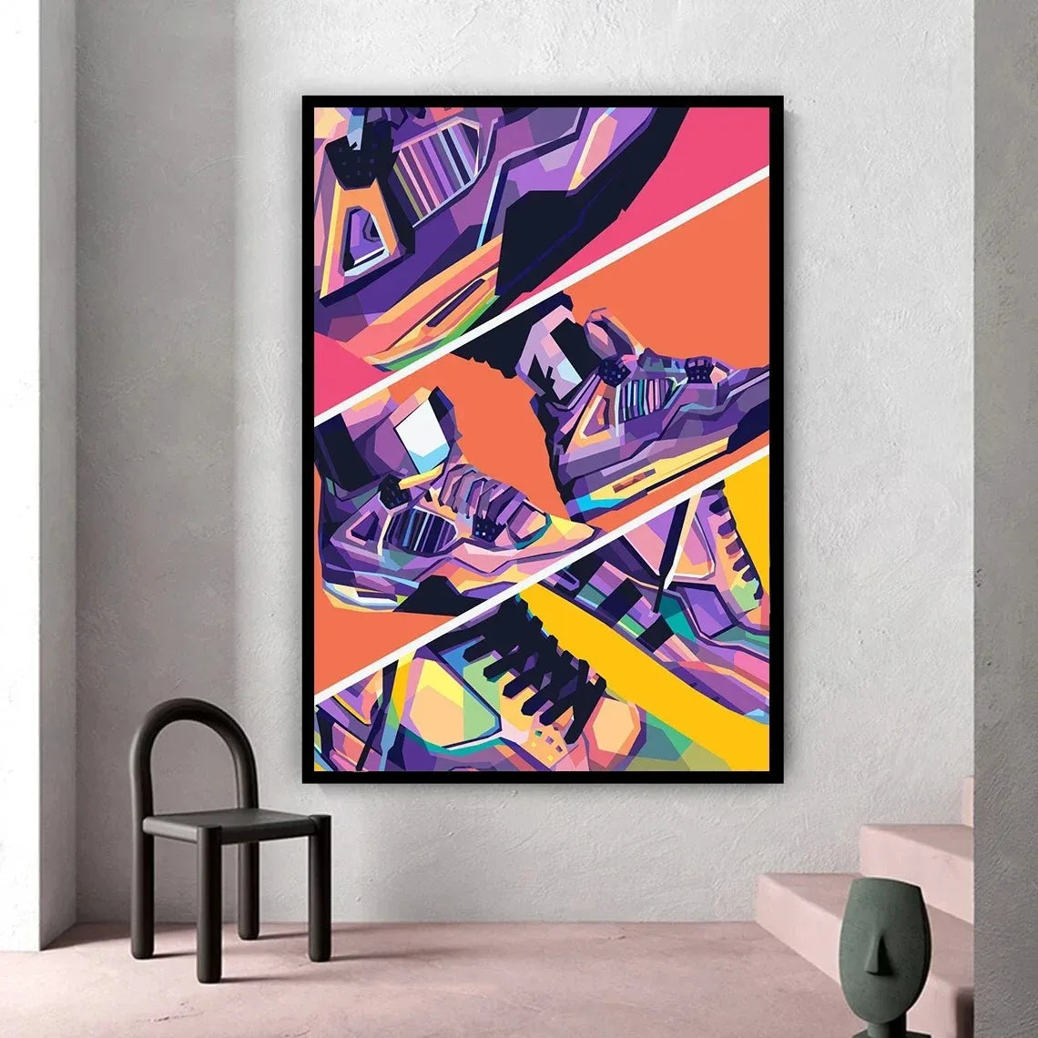 Sports Shoes Canvas Printing Graffiti Wall Art Poster Canvas Painting Home Bedroom Decoration - Travis Scott Merchandise - Free Shipping Buy Now