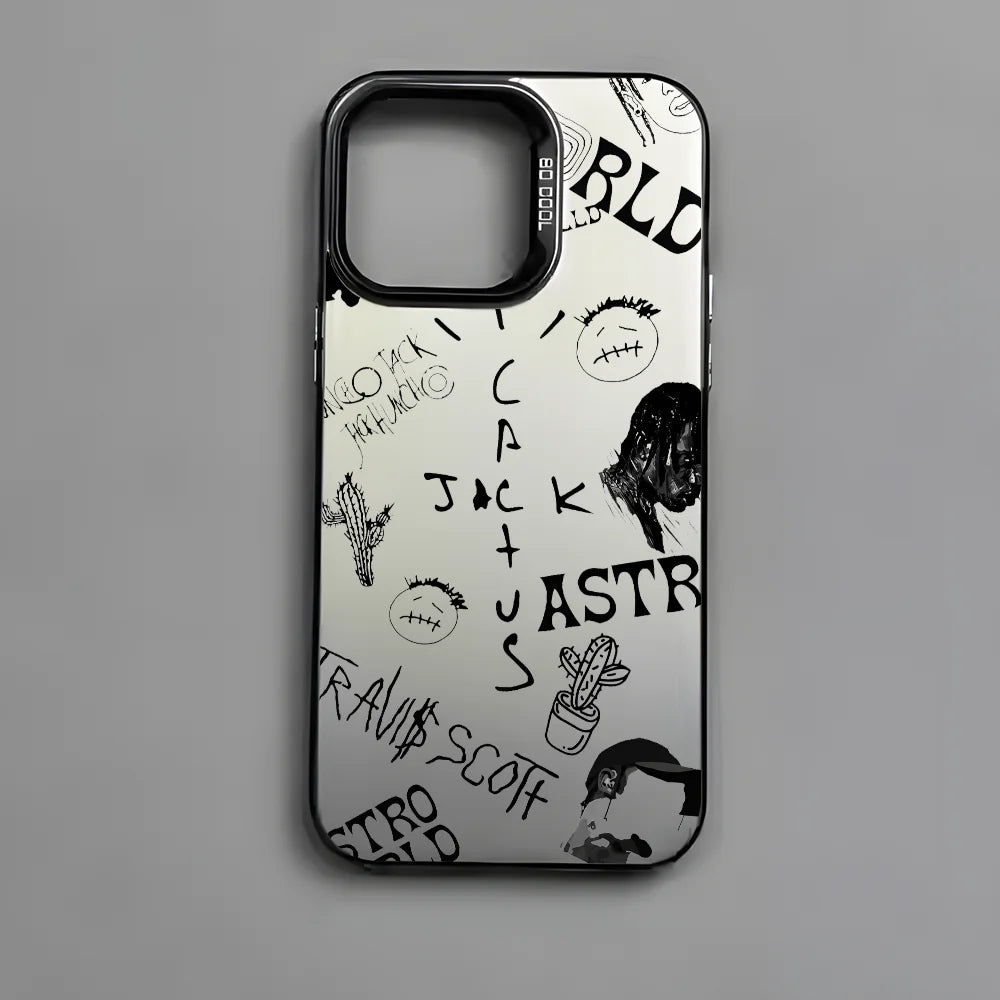 Rap Singer-T-Travis S-ScottS Phone Case For IPhone 16 15 14 13 12 11 Pro Max Black Matte Multicolor Laser Metallic Aurora Funda - Travis Scott Merchandise - Free Shipping Buy Now