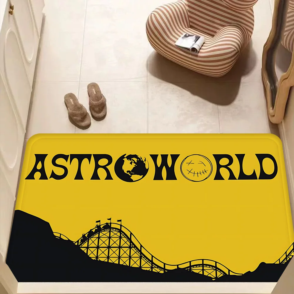 Travis Scott Astroworld Room Mats Anti-slip Absorb Water Long Strip Cushion Bedroon Mat Welcome Doormat - Travis Scott Merchandise - Free Shipping Buy Now