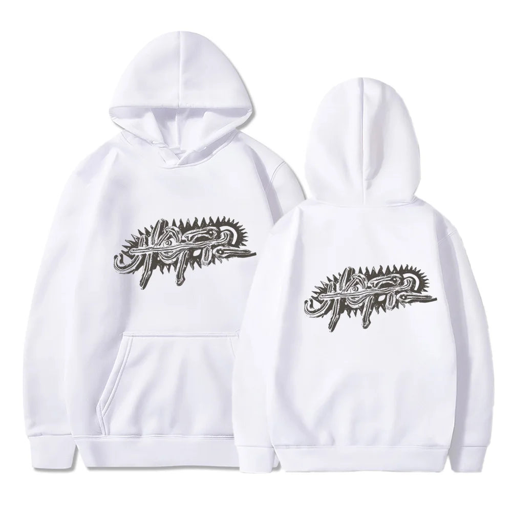 Utopia Travis Y2K Hoodies For Men Hooded Fleece Sweatshirt Hip Hop Swag TS Trap Rap Casual Couple Rapper Kanye Logo Two Sides