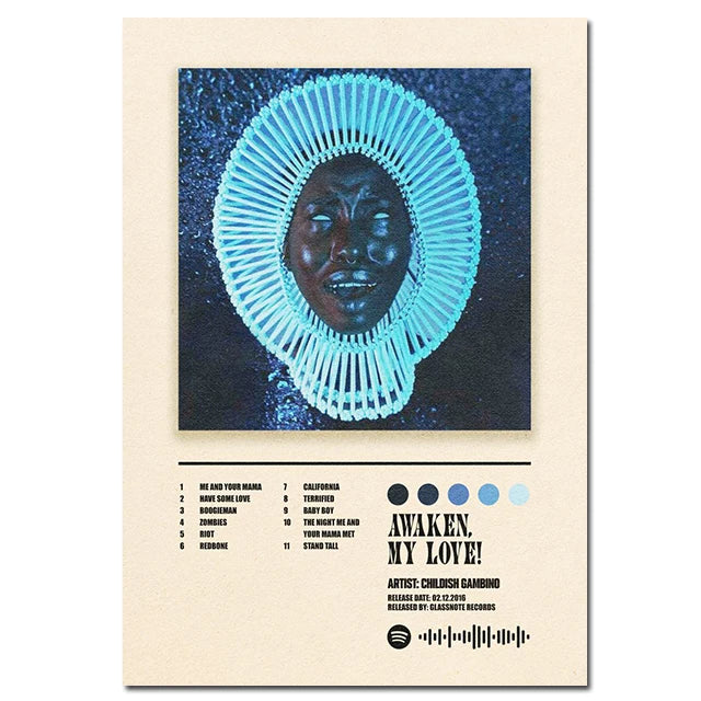 Music Album Covers Poster Rapper Hiphop Singer Album Covers Canvas Painting Wall Art Pictures Room Decor - Travis Scott Merchandise - Free Shipping Buy Now