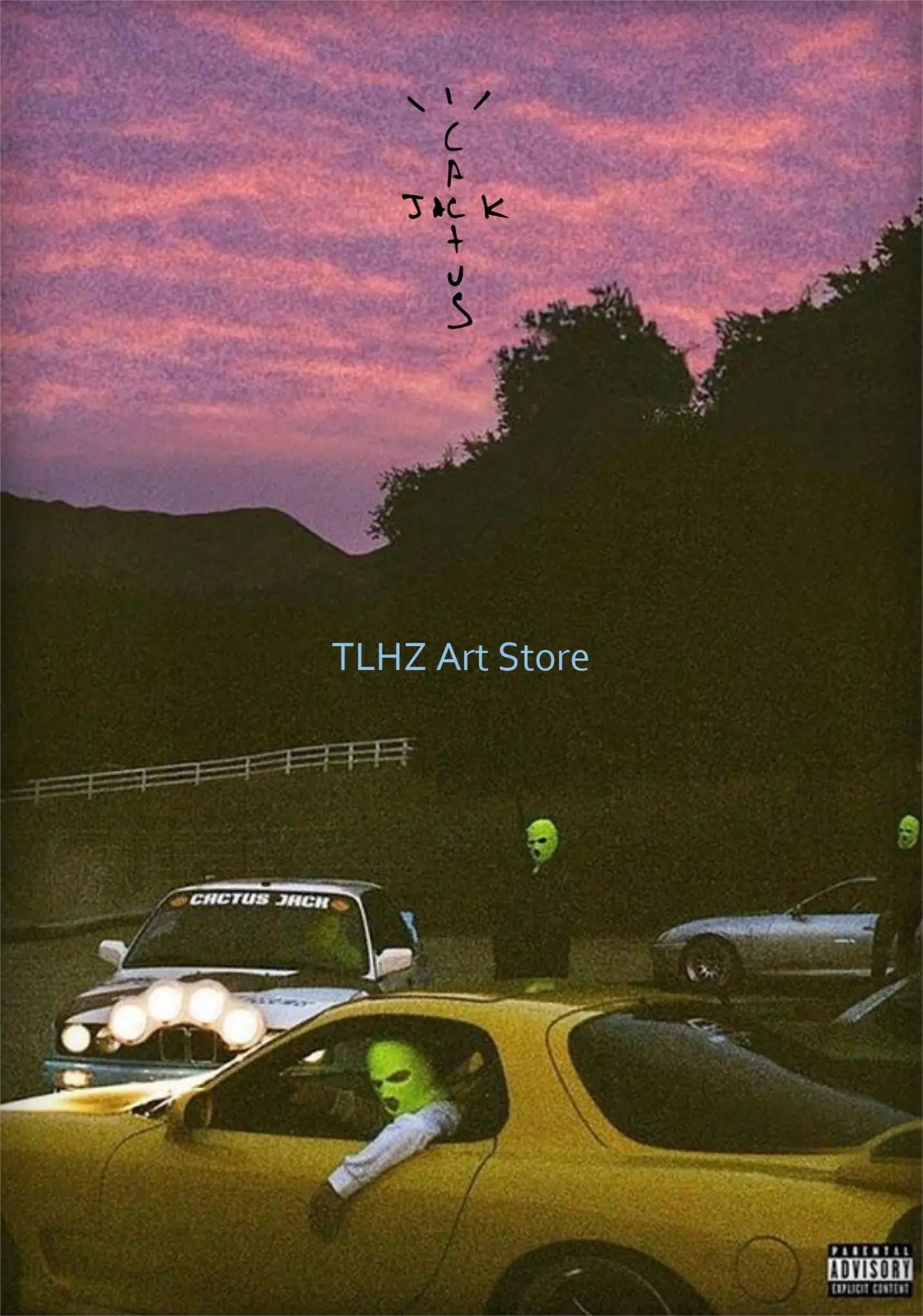 Travis-Scott Music Album Cover Singer Rapper Star Posters and Prints Canvas Printing Wall Art Picture for Living Room Decor Gift - Travis Scott Merchandise - Free Shipping Buy Now