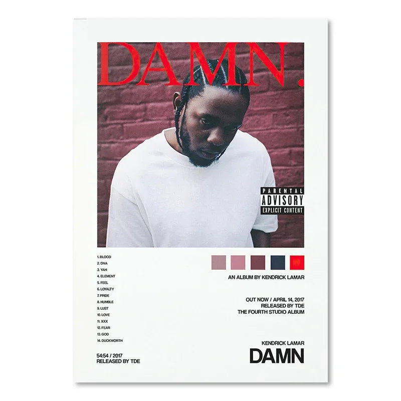 Music Album Covers Poster Rapper 2Pac,Travis Scott Hiphop Singer Album Covers Canvas Painting Wall Art Pictures Room Decor - Travis Scott Merchandise - Free Shipping Buy Now