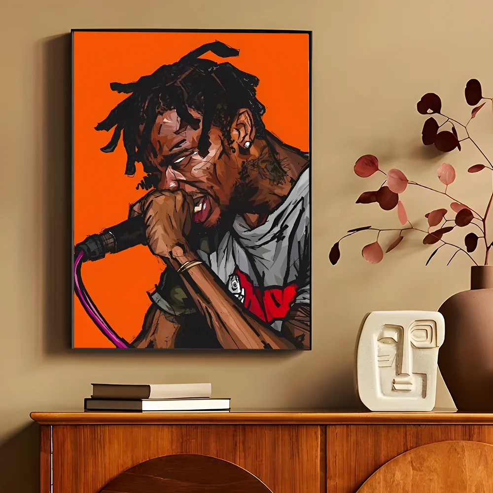 T-Travis S-Scott Utopia Movie Sticky Posters Fancy Wall Sticker for Living Room Bar Decoration Vintage Decorative Painting - Travis Scott Merchandise - Free Shipping Buy Now