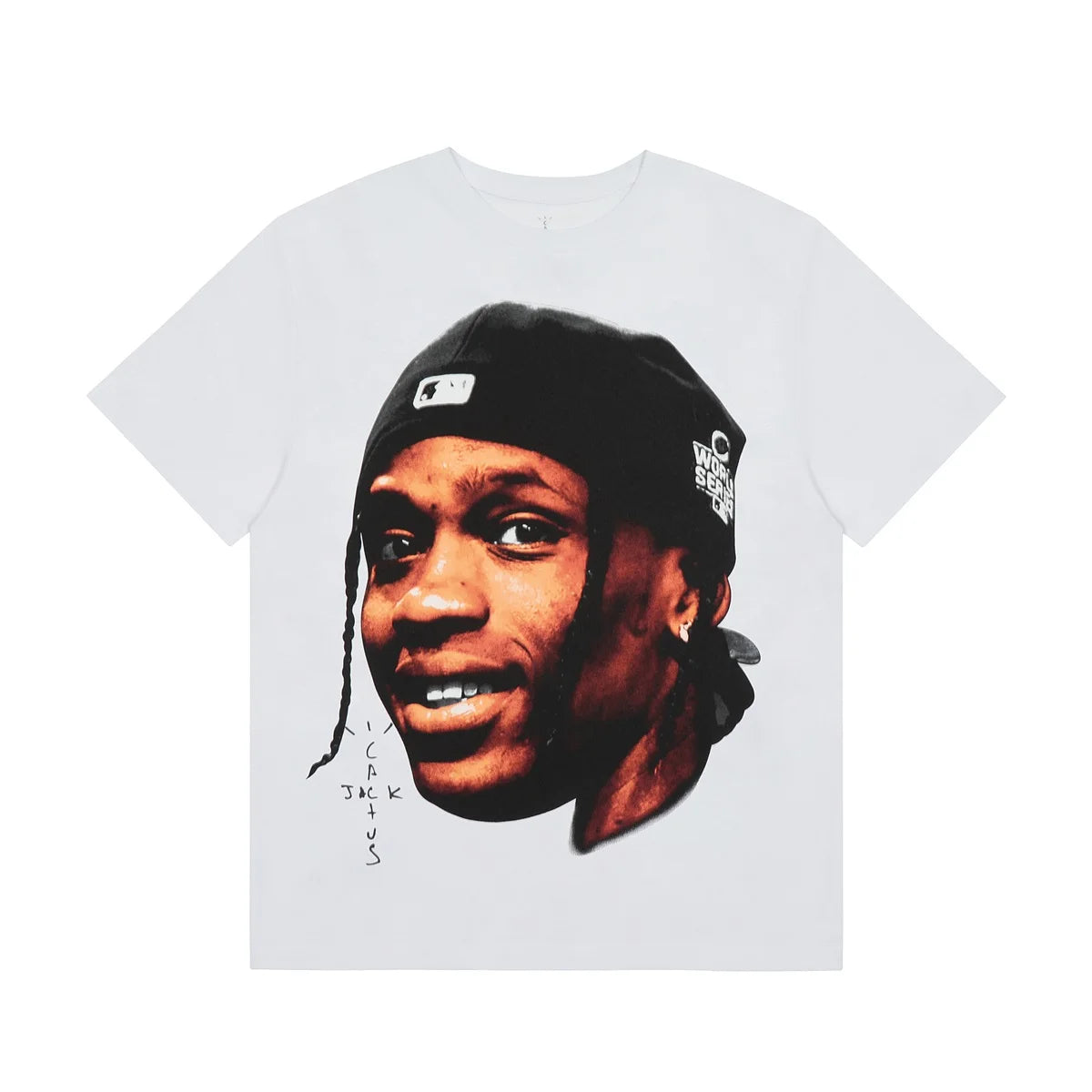 Travis Scott Portrait Printed T-Shirt American Casual High Street Loose Male and Female Couples Short Sleeves Summer - Travis Scott Merchandise - Free Shipping Buy Now