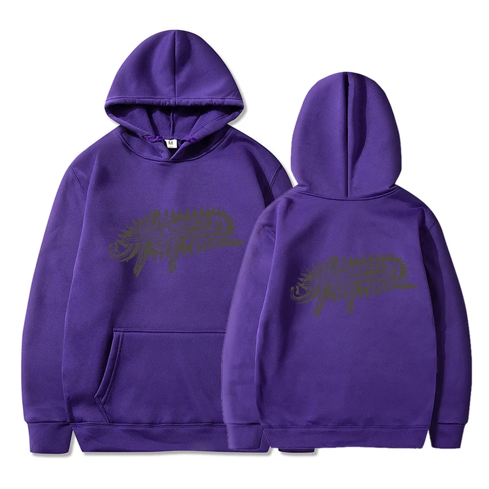 Utopia Travis Y2K Hoodies For Men Hooded Fleece Sweatshirt Hip Hop Swag TS Trap Rap Casual Couple Rapper Kanye Logo Two Sides