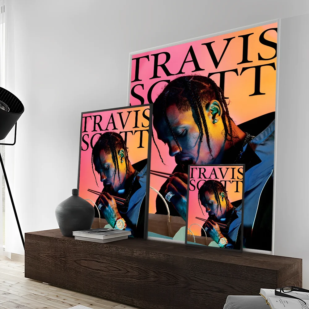 T-Travis S-Scott Utopia Movie Sticky Posters Fancy Wall Sticker for Living Room Bar Decoration Vintage Decorative Painting - Travis Scott Merchandise - Free Shipping Buy Now