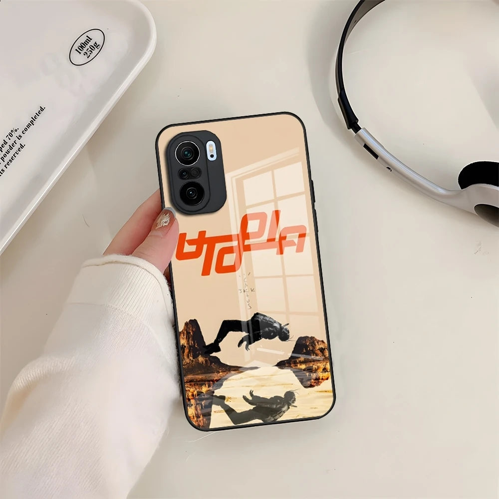 Travis Scott Utopia Rapper Tempered Glass Cover Phone Case for Redmi 13 12 13c 12c Note 13 Pro Plus 11 12 Pro 10 12s 9t 11s - Travis Scott Merchandise - Free Shipping Buy Now