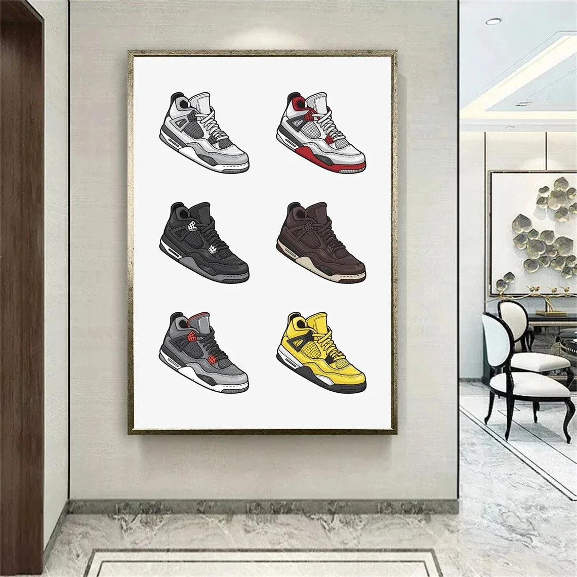 Sports Shoes Canvas Printing Graffiti Wall Art Poster Canvas Painting Home Bedroom Decoration - Travis Scott Merchandise - Free Shipping Buy Now