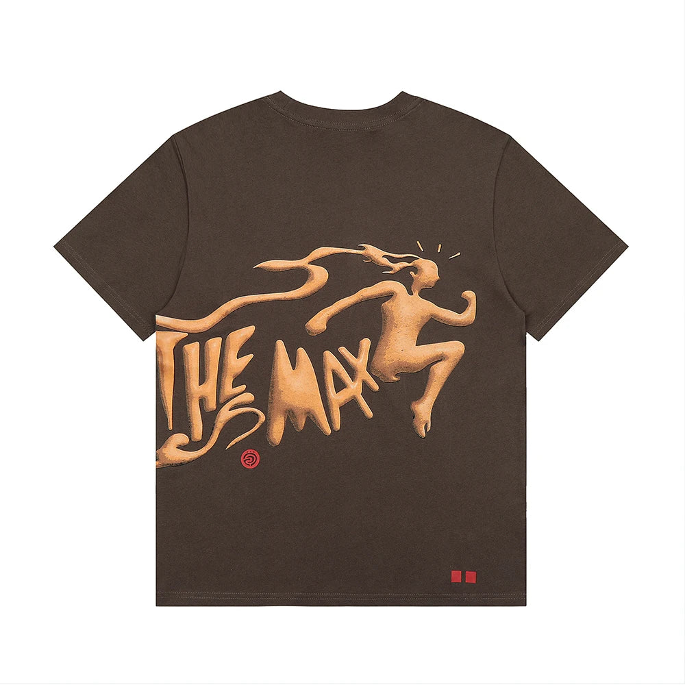High Street Flame Person Cactus Jack Short Sleeve Summer Tees for Men and Women Crew Neck Harajuku Vintage Cotton Tshirts - Travis Scott Merchandise - Free Shipping Buy Now