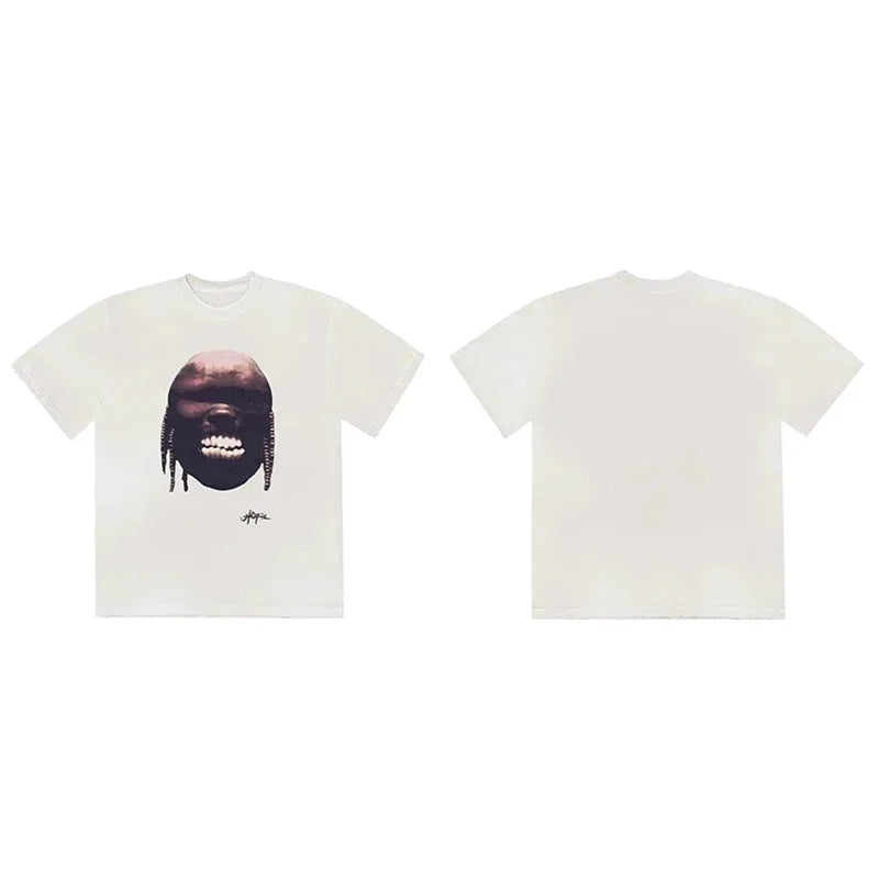 CACTUS JACK Short Sleeve T-shirt Loose Casual Crewneck Men Women Top Tees UTOPIA T Shirt - Travis Scott Merchandise - Free Shipping Buy Now