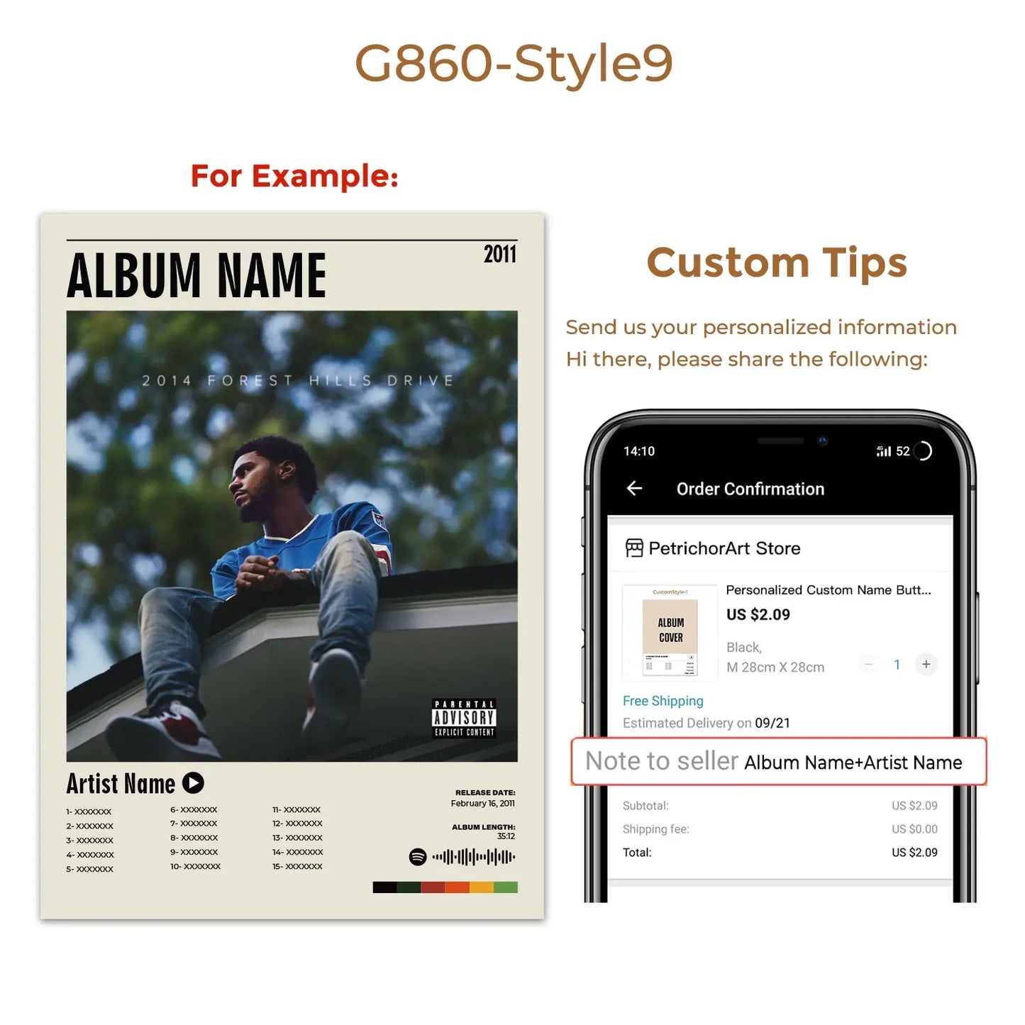 Album Track List Cover Art Wall Art Custom Personalized Band Pop Music Prints Canvas Painting Poster Pictures For Living Room - Travis Scott Merchandise - Free Shipping Buy Now