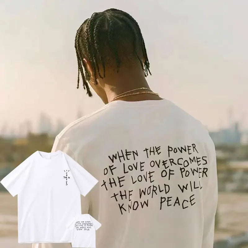 New Cactus Jack Tshirt Awesome Streetwear Oversized T Shirts Men Women Fashion Loose T-shirt Mens Hip Hop Trend Tee Short Sleeve - Travis Scott Merchandise - Free Shipping Buy Now