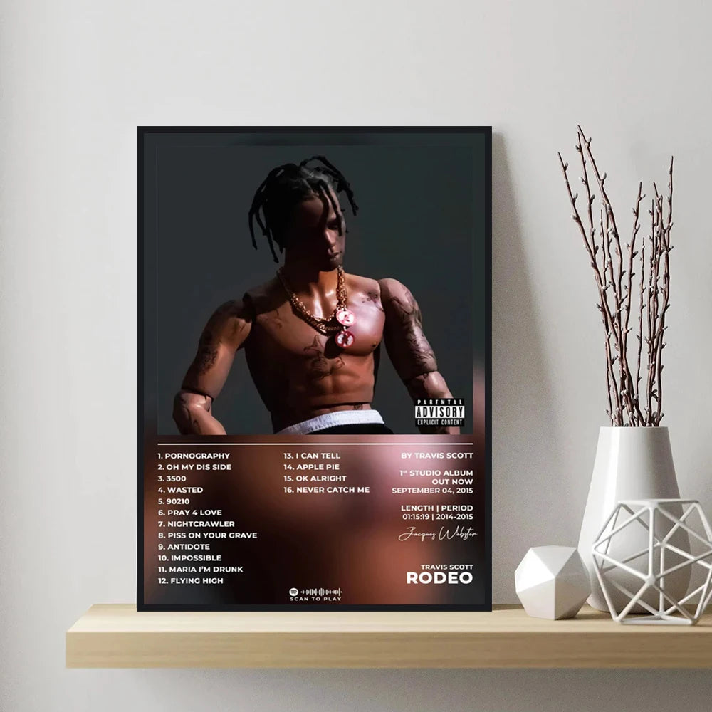 Travis Scott Rodeo/Astroworld Music Album Cover Series Art Poster Canvas Painting Wall Prints Picture for Living Room Home Decor - Travis Scott Merchandise - Free Shipping Buy Now