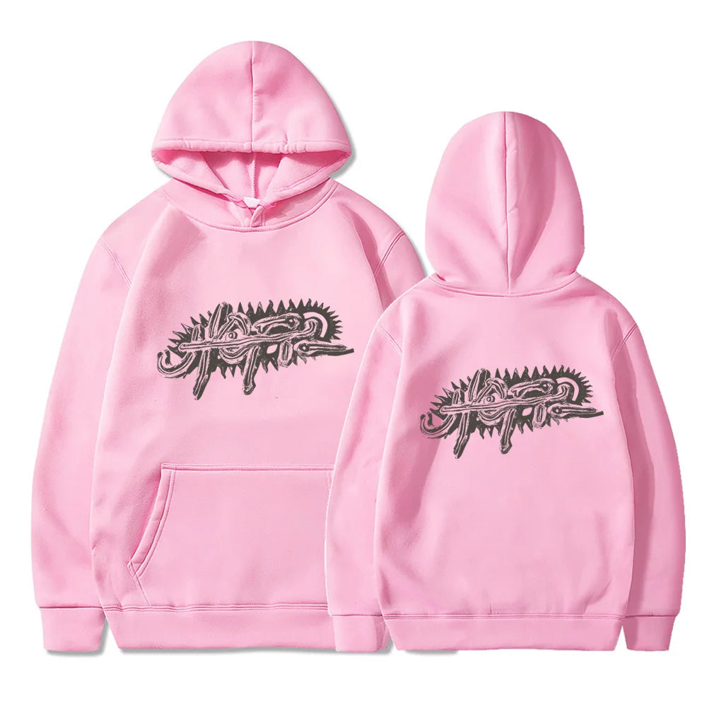 Utopia Travis Y2K Hoodies For Men Hooded Fleece Sweatshirt Hip Hop Swag TS Trap Rap Casual Couple Rapper Kanye Logo Two Sides