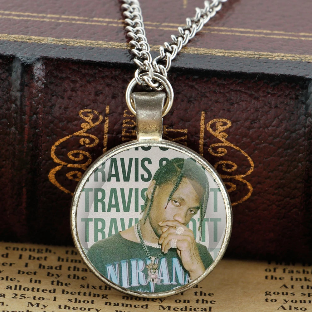Fashion Accessory Rapper Travis Scott Glass Dome Pendant Necklaces Women Men Jewelry Accessories Unique Gifts for Men Women - Travis Scott Merchandise - Free Shipping Buy Now